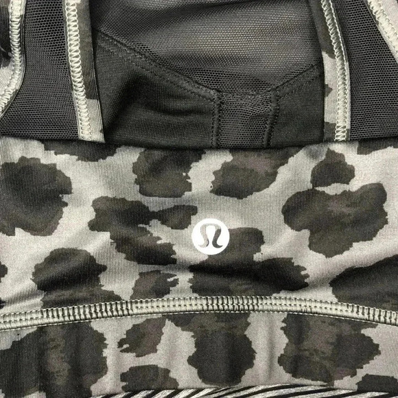 Lululemon Meshed Up 2in1 Leopard Print Active Bra & Tank - Picture 7 of 10